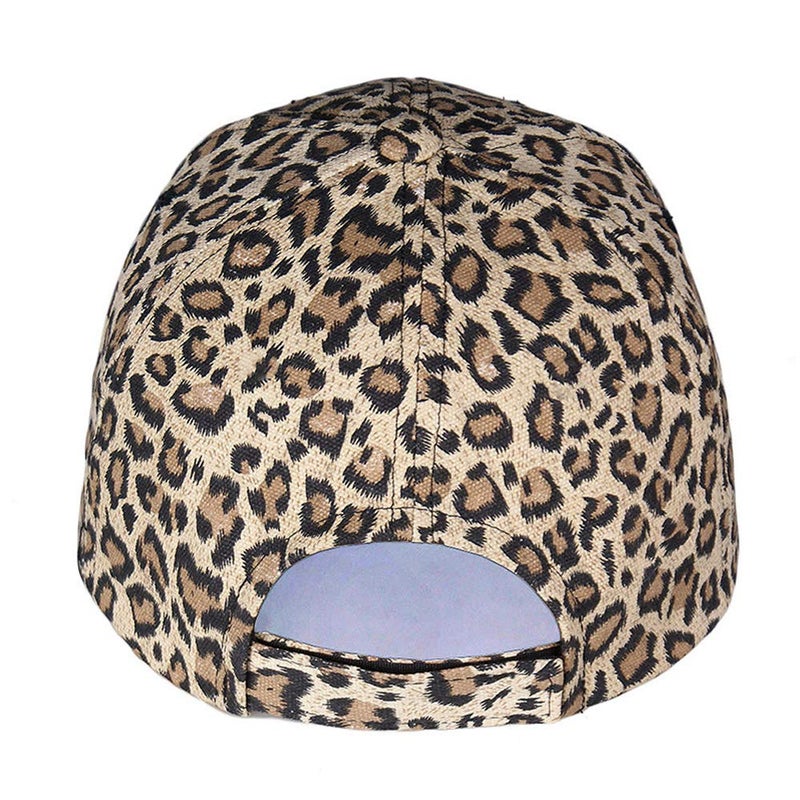 XRDSS Fashion Leopard Print Baseball Cap Cotton Embroidered Cap with Leather Bill#3 - Image 3
